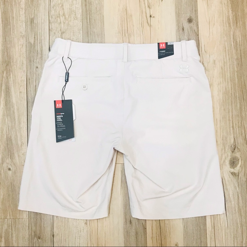 NWT UNDER ARMOUR size 4 GOLF SHORTS vanilla khaki - Picture 13 of 15
